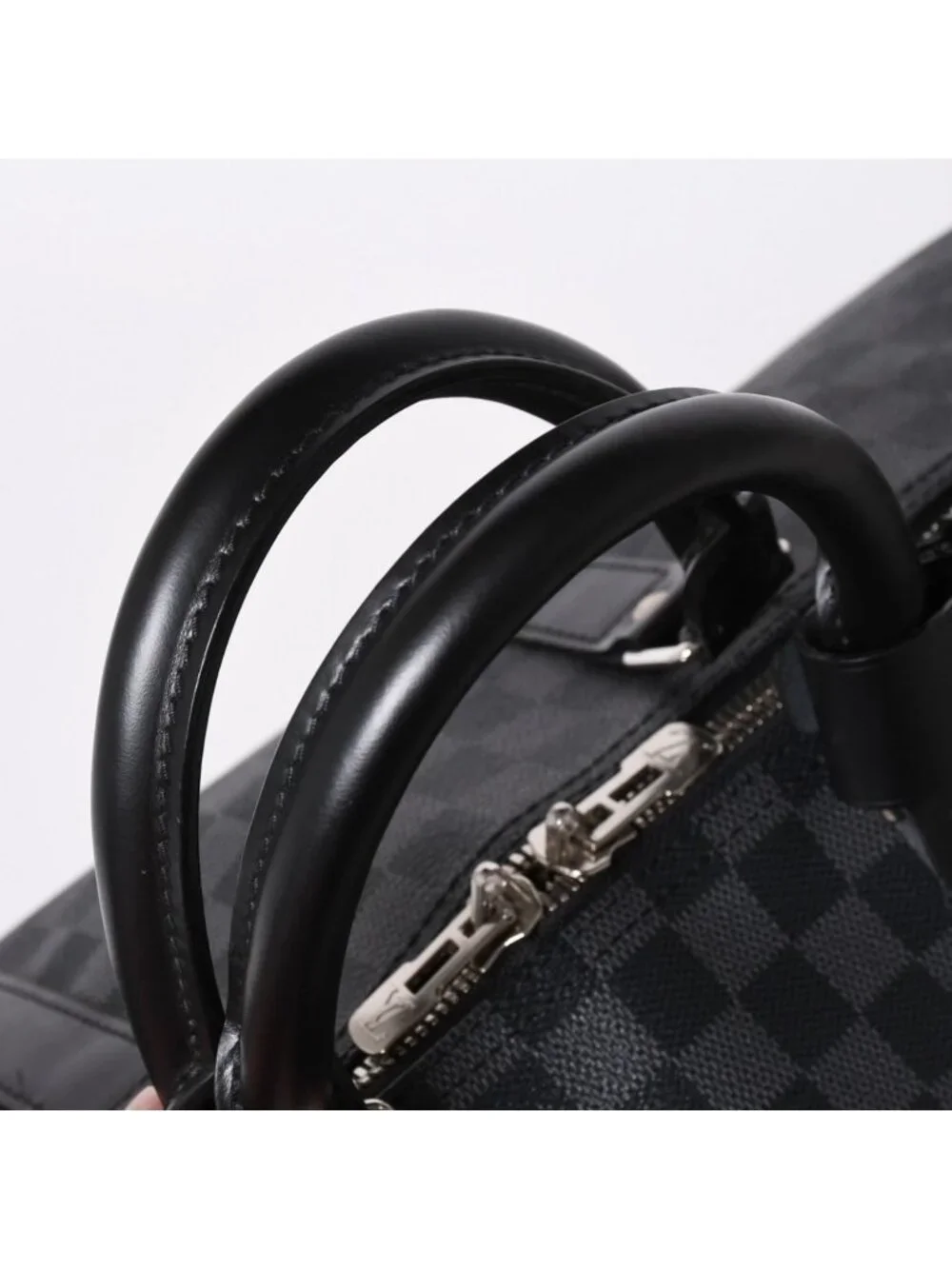 Louis Vuitton Keepall Bandouliere 55 Boston Bag Damier Graphite Black